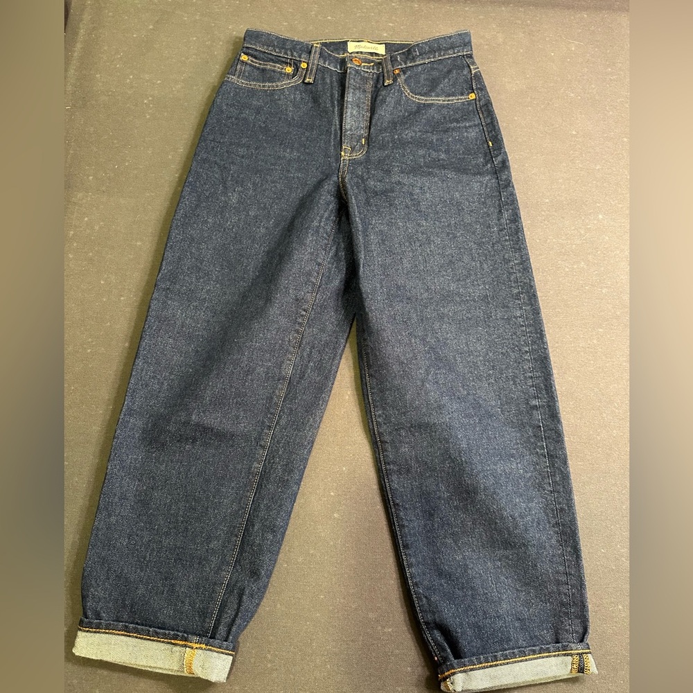 Madewell Dark Blue Balloon Jeans